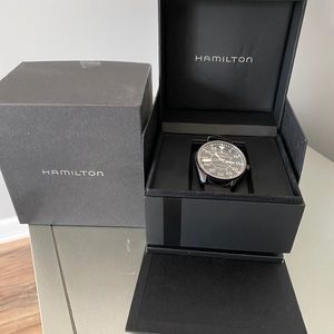Hamilton Men's Khaki King Pilot Black Dial Watch